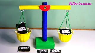 Como Hacer Una Balanza Casera Con Reciclaje Proyectos Caseros Scale
