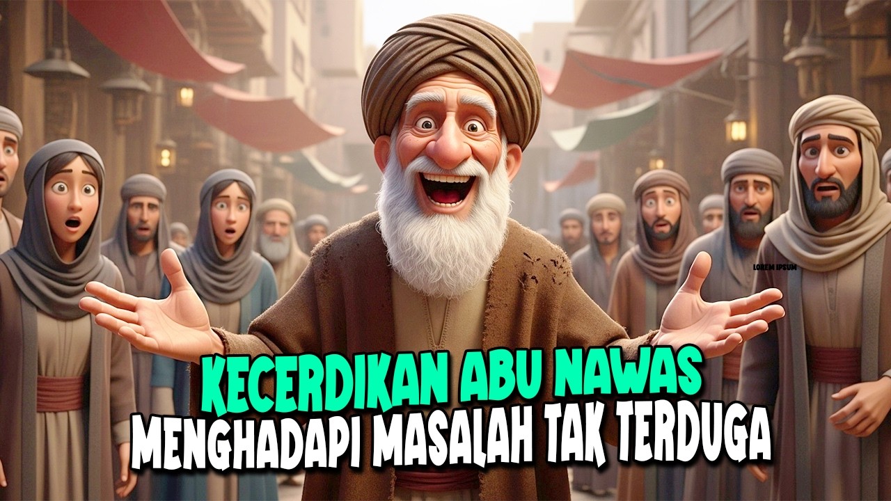 KECERDIKAN ABU NAWAS SELESAIKAN MASALAH DENGAN TAK TERDUGA - CERITA JENAKA PENGANTAR TIDUR