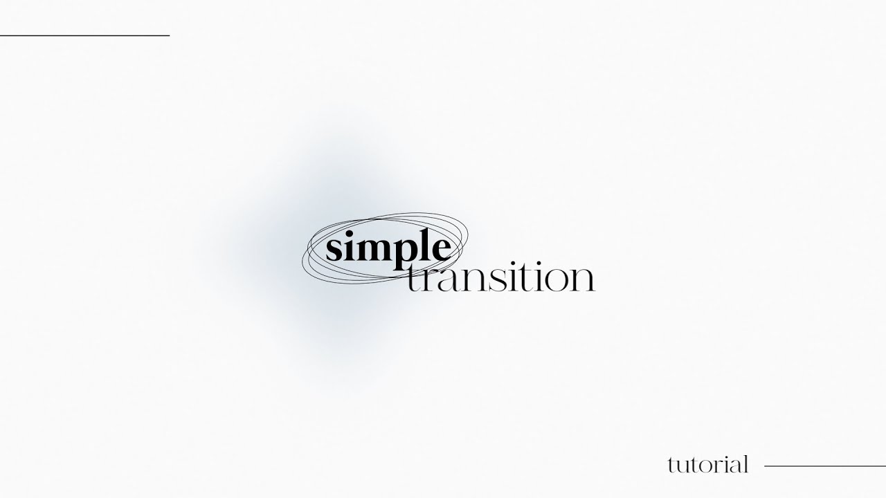 simple transition tutorial | alight motion - YouTube