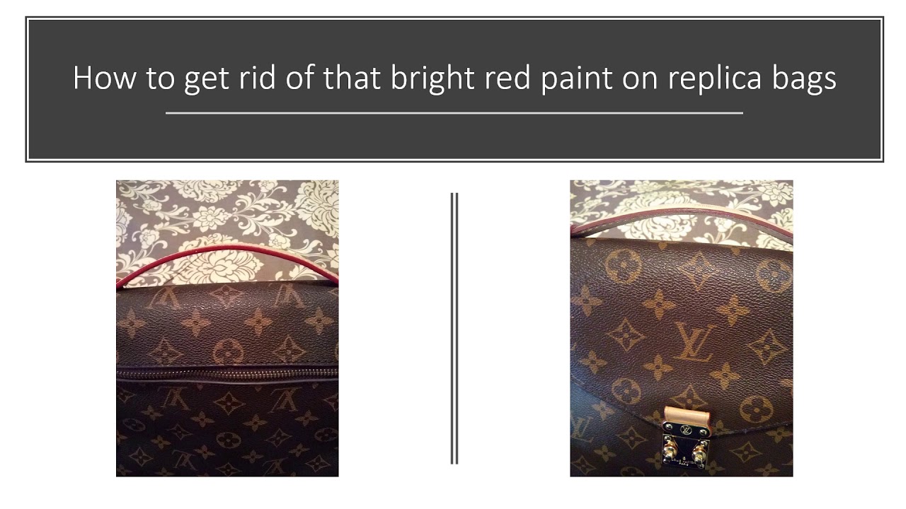 how to fix red glazing on louis vuitton