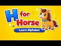 H for Horse 🐎  | Learn Alphabet H | ABC Learning for Kids