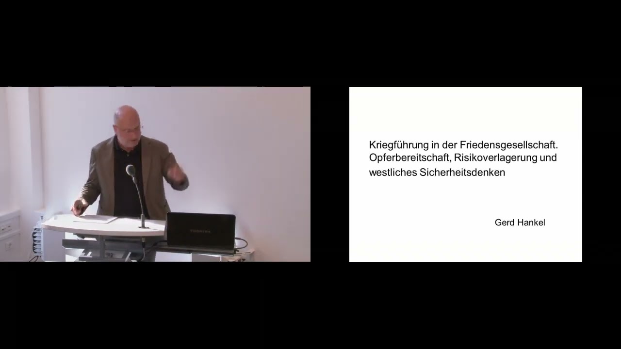 Gerd Hankel: Kriegführung in der Friedensgesellschaft - 31.5.2016