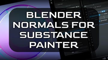 Blender - Normals For Substance Painter