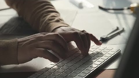 Laptop Computer, Typing on Keyboard, Modern Office Business | Stock Footage - Videohive