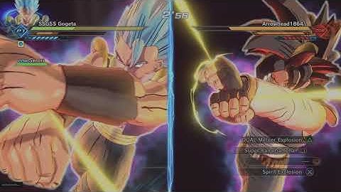 Dual Meteor Explosion! Custom SSGSS Gogeta Blue Dragon Ball Xenoverse 2