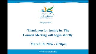 March 18, 2026 - Regular Council Meeting - Stratford, PEI