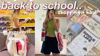 BACK TO SCHOOL SHOPPING 🛒📘 supplies, hauls + GIVEAWAYS✨