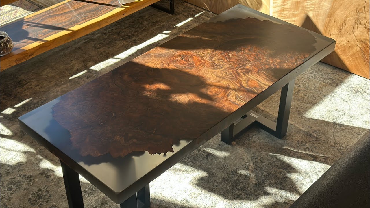 クラロウォールナット 一枚板 940×400×40 251156 - YouTube