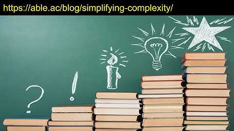 The art of simplifying complexity