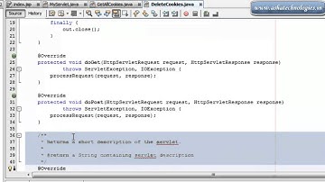 J2EE   Servlet Tutorials For Beginners  13  How to delete cookies in jsp servlets