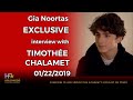 Interview with Timothée Chalamet. Interviews with celebrities. INTERVIEW #1