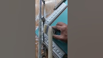 How to cut gypsum cornice corners #shorts