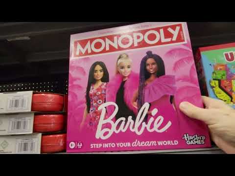 BARBIE MONOPOLY EDITION BOARD GAME FUN BARBIE MATTEL PINK LITTLE GAME PIECES GREAT GIFT IDEAS