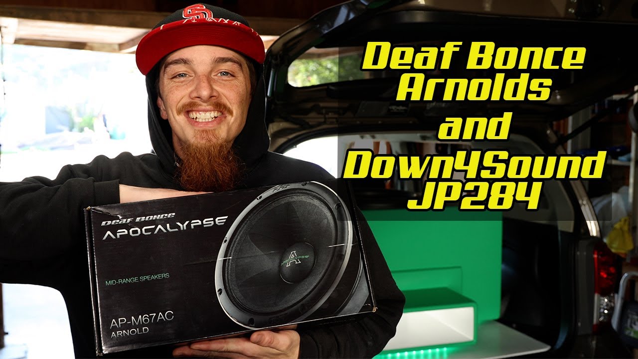 Deaf Bonce Door Speakers and Down4Sound 4ch Amp Install - YouTube