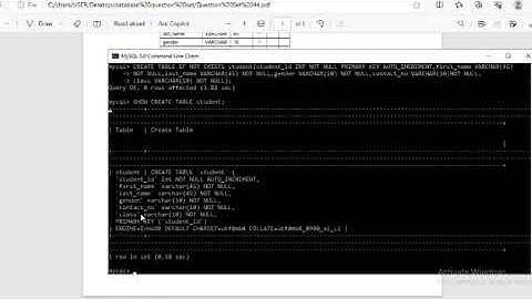 Database Management System | Question Set 44