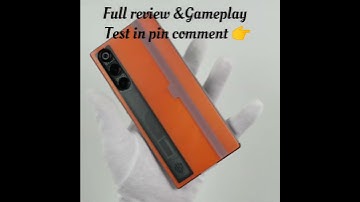 Feel the design. This is the RedMagic 10 Air Orange 🧡 model getting the full ASMR treatment.