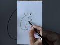 how to draw beautiful and easy rat 🐁🐀 with 77 #drawing #jpdrawing93 #drawingreferences