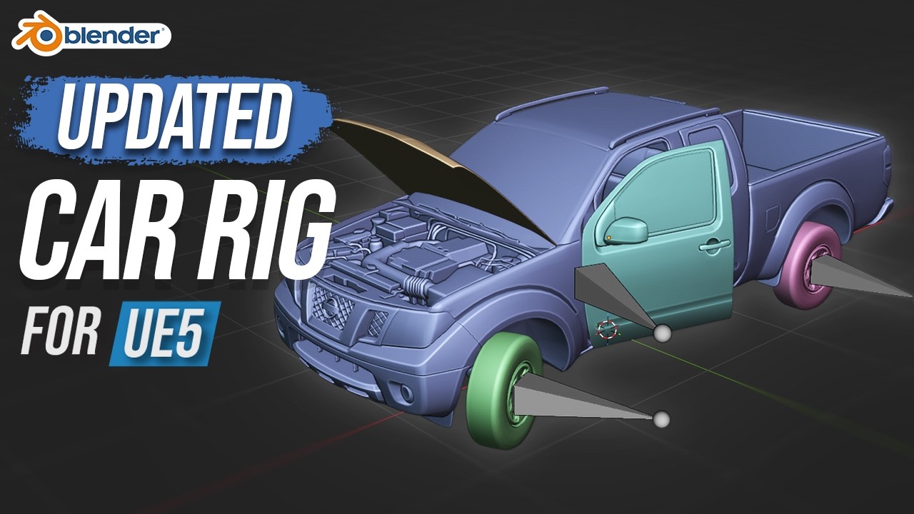 How to Properly Rig a Car for Chaos Vehicles -  Game-Ready Vehicle System in UE5 | Part 1 - Updated