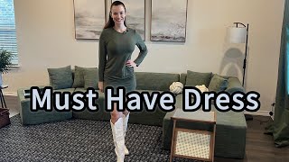Amazon Must Have Dress for Fall 2025 | Bamulu Bodycon Mini Dress Review