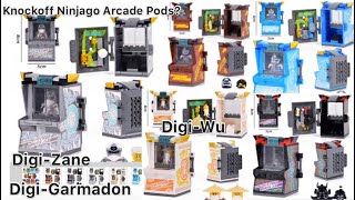Knockoff Lego Ninjago Arcade Pods?(Digi Zane, Digi Garmadon&More)