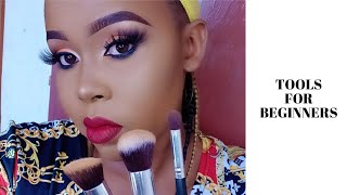 BASIC MAKEUP TOOLS FOR BEGINNERS // TUTORIAL