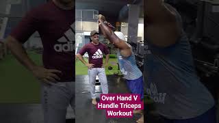 Over Hand V Handle Triceps Workout 💪Killer Triceps Pump With V Handle 🔥