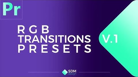 RGB Transitions Pack V.1 Premiere Pro Presets