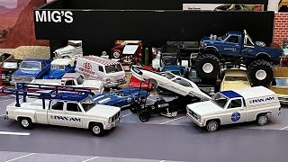 1/64 Dually's, Monster Trucks, and Funny Cars! M2 | Greenlight | Auto World | #diecast
