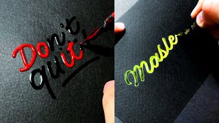 AMAZING CALLIGRAPHY AND LETTERING WITH A PEN AND ORNAMENTAL BRAUSE NIB | CALLIGRAPHY MASTERS
