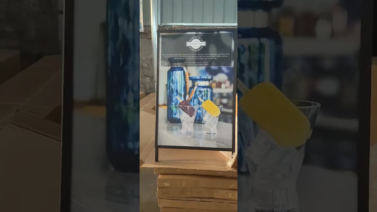 Metal Sidewalk A Frame Sign Stand 