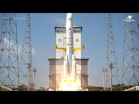 Erster Ariane-64-Start: Ariane 6 hebt mit vier Boostern ab – Nutzlast: Amazon-LEO-Satelliten