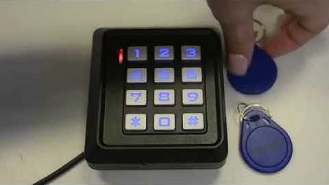 DC260 Stand Alone Door Access Control Unit - Adding Cards Or Tokens
