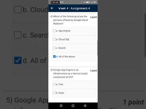 Nptel Cloud computing assignment week 4 answers | Cloud computing assignment week 4 answers