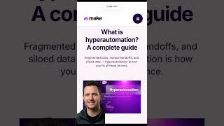 Hyperautomation is replacing entire workflows — not just tasks. See how Make.com connects every tool