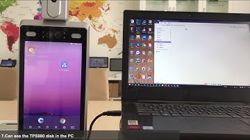 How to connect PC to TPS980 RKsolution and transfer files and install APP