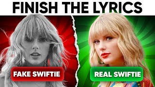 CAN YOU FINISH THE LYRICS? | Taylor Swift Music Quiz 🌟 screenshot 2