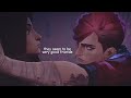 Vi  caitlyn being good friends for 4 minutes straight