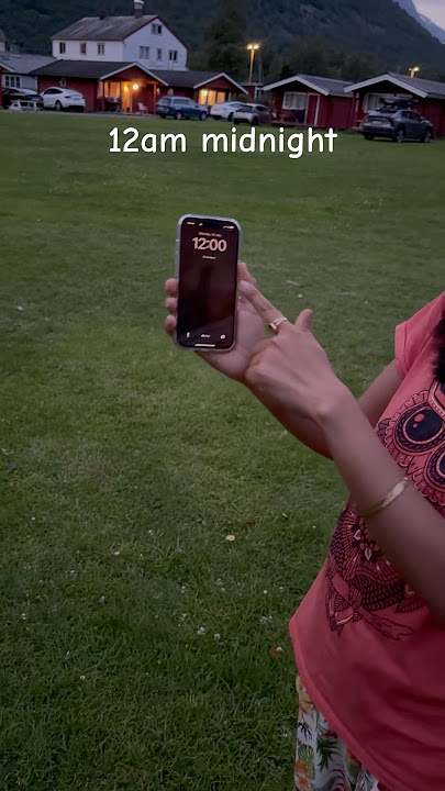 Witness the magic of the Midnight Sun in Norway🇳🇴 #yshorts #midnightsun #norway #travel #nature