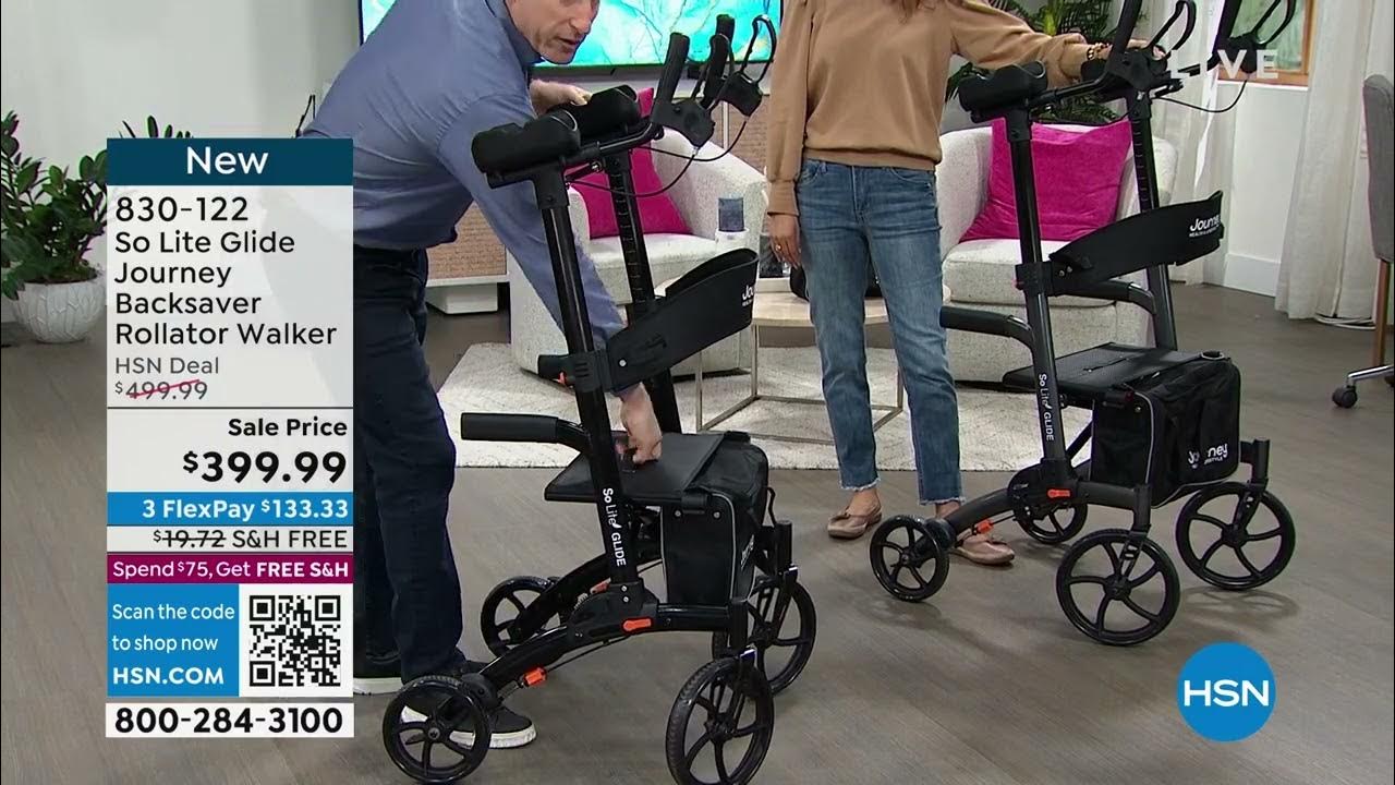 So Lite Glide Journey Backsaver Rollator Walker YouTube