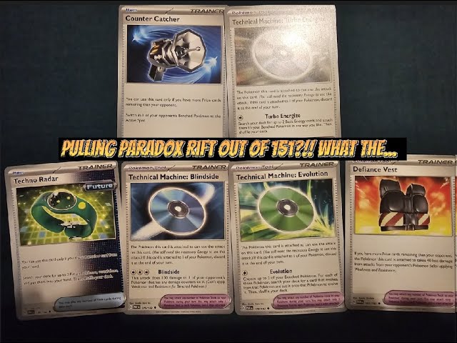 Some recent Pokémon FS: 151 and Paradox Rift - Blowout Cards Forums