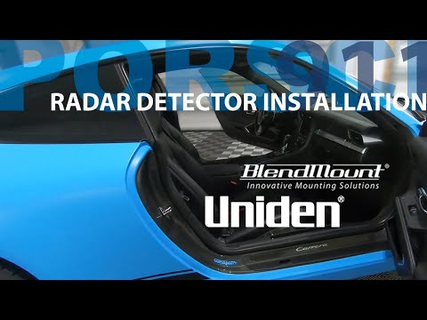 Uniden R3 레이더 / 레이저 감지기 하드 와이어 설치-Porsche 911 991