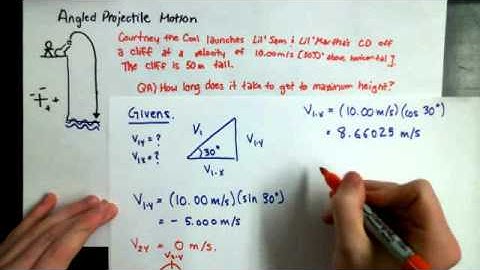 1 9B   Angled Projectiles   Time to Max Height 2