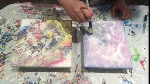 (44) How To Clean Silicone Off of Acrylic Pour and Prepare for Varnish - Fluid Acrylic Paint Pouring
