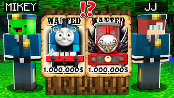 Why CURSED THOMAS and CHOO-CHOO CHARLES is WANTED ? Mikey and JJ Became SWAT ! - in Minecraft Maizen