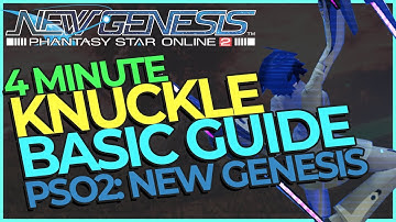 KNUCKLE GUIDE IN UNDER 4 MINUTES - PSO2: New Genesis