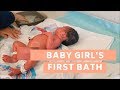 Baby Girl First Bath at the Hospital | Labor and Delivery Vlog | Leann DuBois