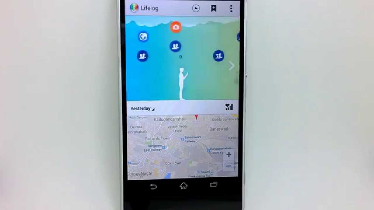 Sony Lifelog App Demo YouTube