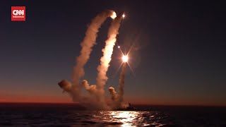 Momen Rudal Kalibr Ditembakkan Dari Kapal Perang Rusia