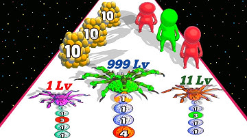 NOOB vs PRO vs HACKER SPIDER EVOLUTION & Spider Shooter 3D RUN (Max Level) Gameplay