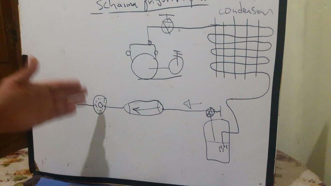 schéma frigorifique d'un chambre froide